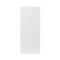 GoodHome Stevia Gloss white Door & drawer, (W)300mm (H)715mm (T)18mm
