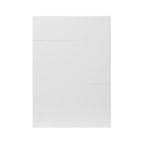 GoodHome Stevia Gloss white Drawer front, Pack of 1 (H)715mm (W)497mm (T)18mm