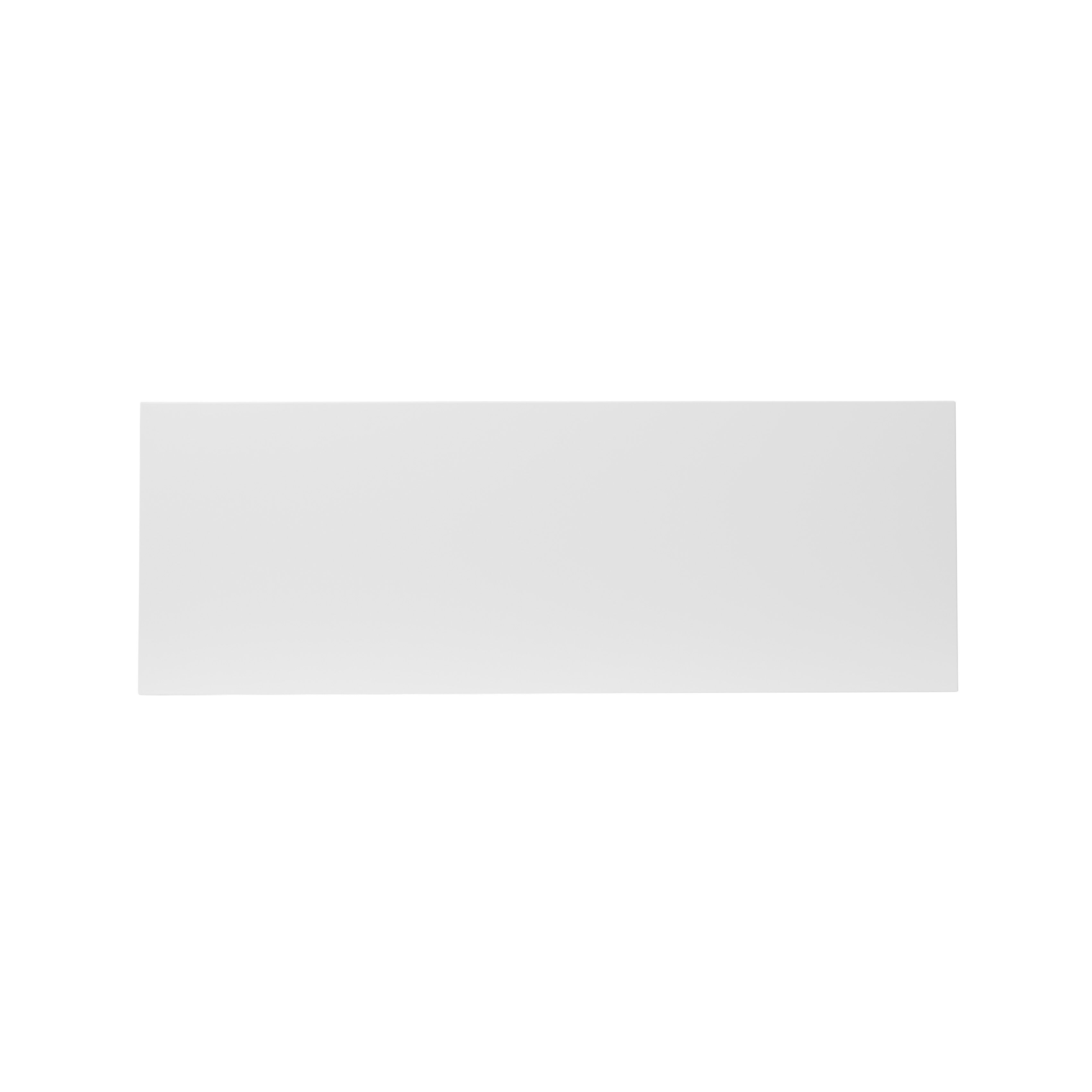 GoodHome Stevia Gloss white Slab 2 drawer front, bridging door & bi-fold door 1000mm