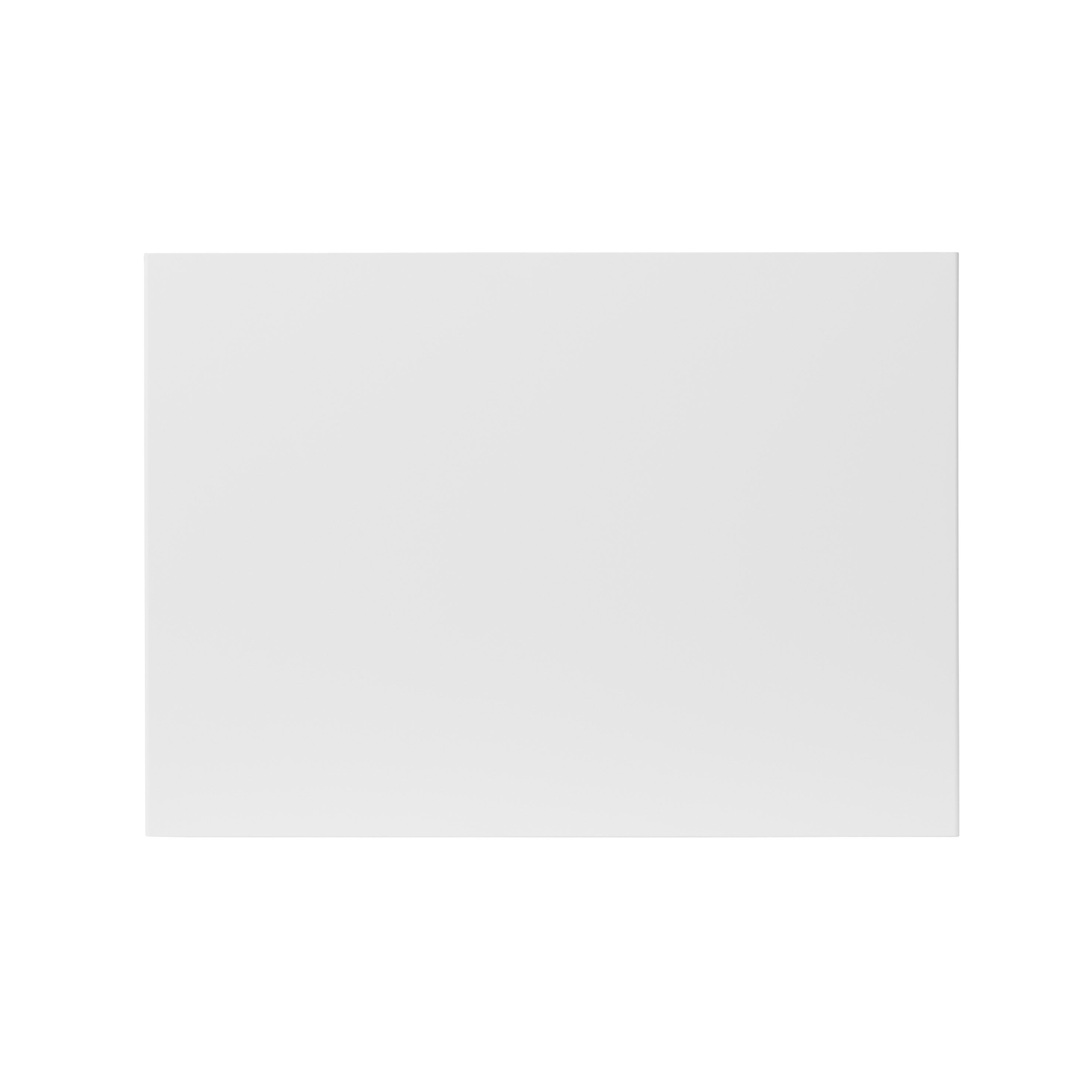 GoodHome Stevia Gloss white Slab 2 drawer front, bridging door & bi-fold door 500mm
