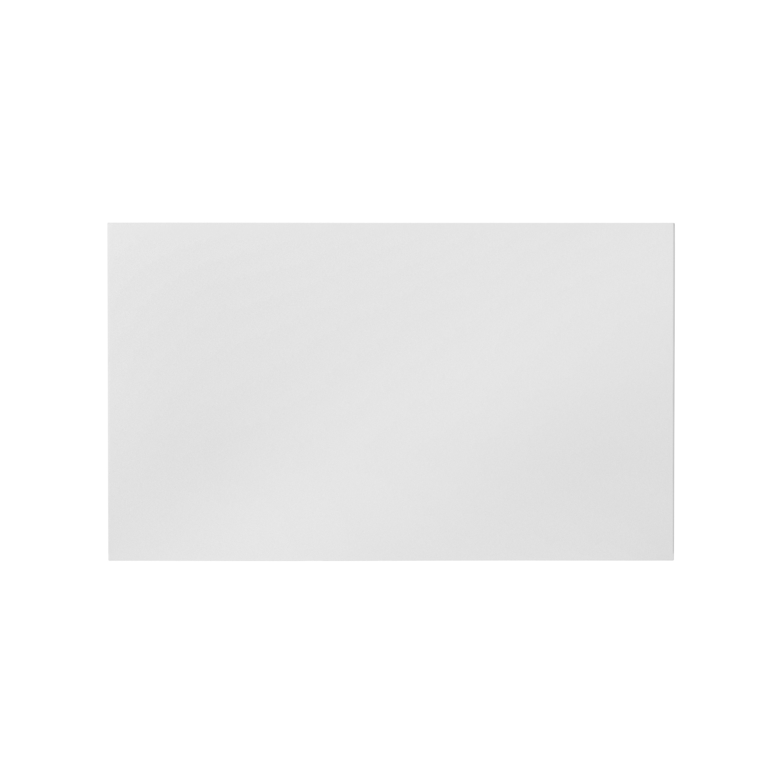 GoodHome Stevia Gloss white Slab 2 drawer front, bridging door & bi-fold door 600mm