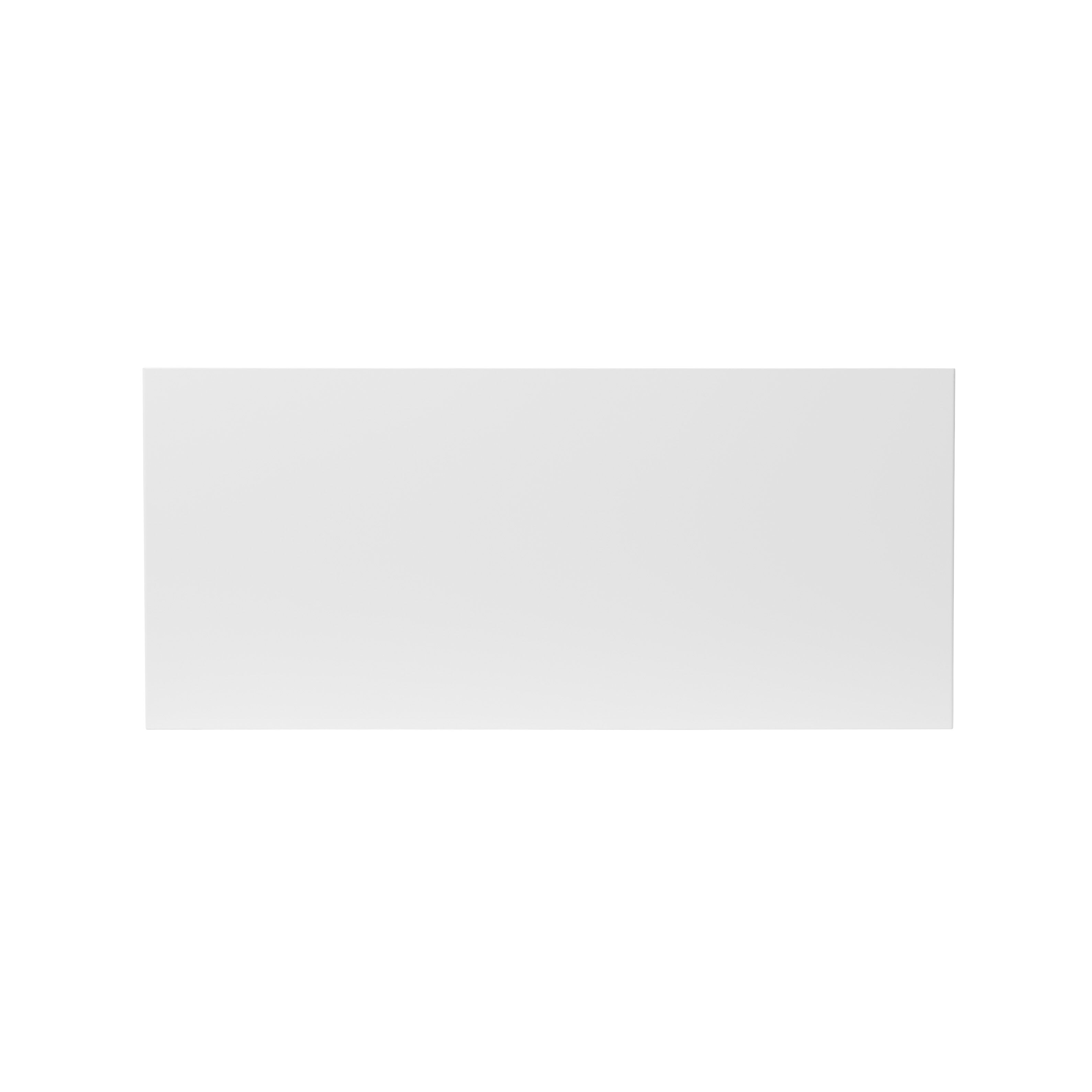 GoodHome Stevia Gloss white Slab 2 drawer front, bridging door & bi-fold door 800mm