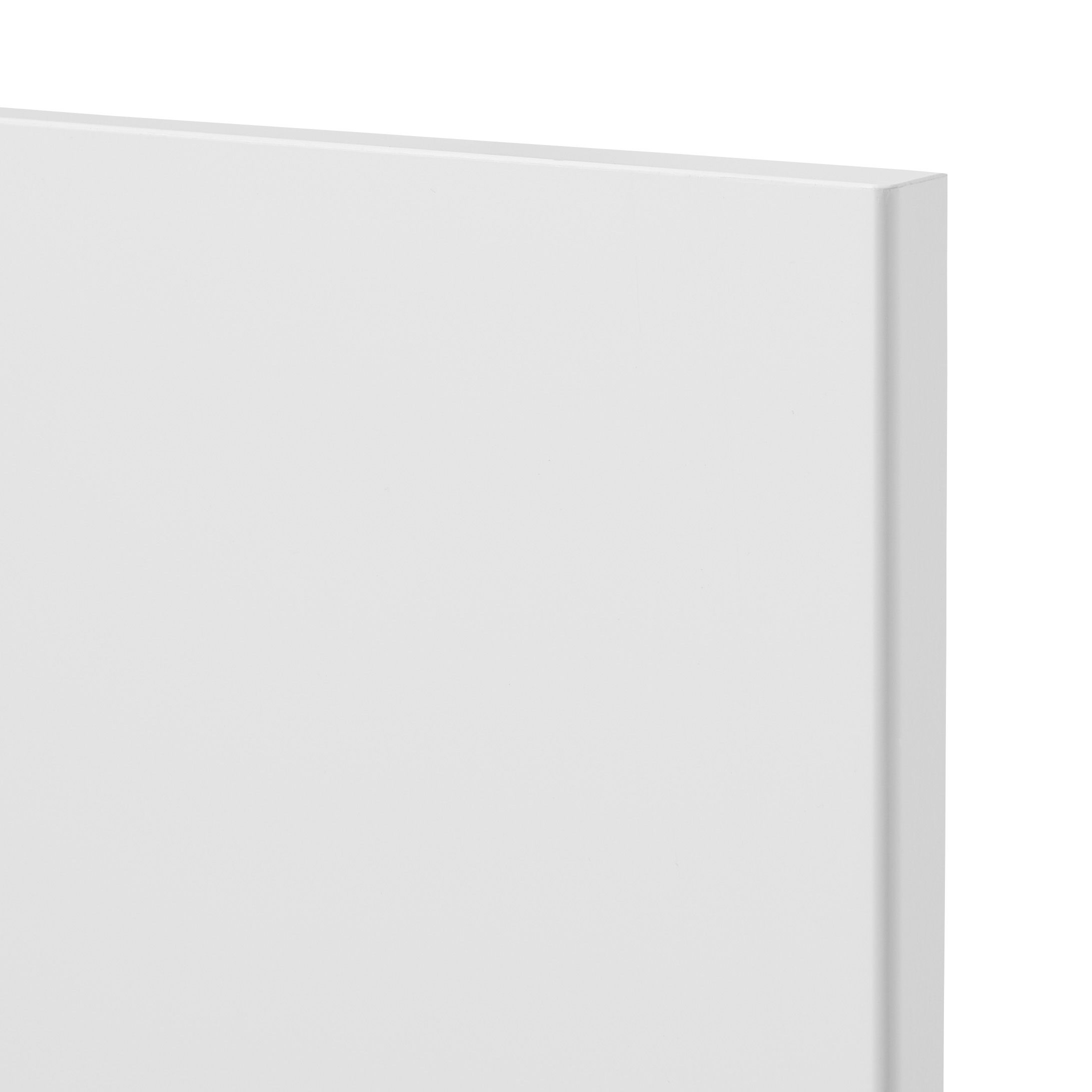 GoodHome Stevia Gloss white Slab 2 drawer front, bridging door & bi-fold door 800mm
