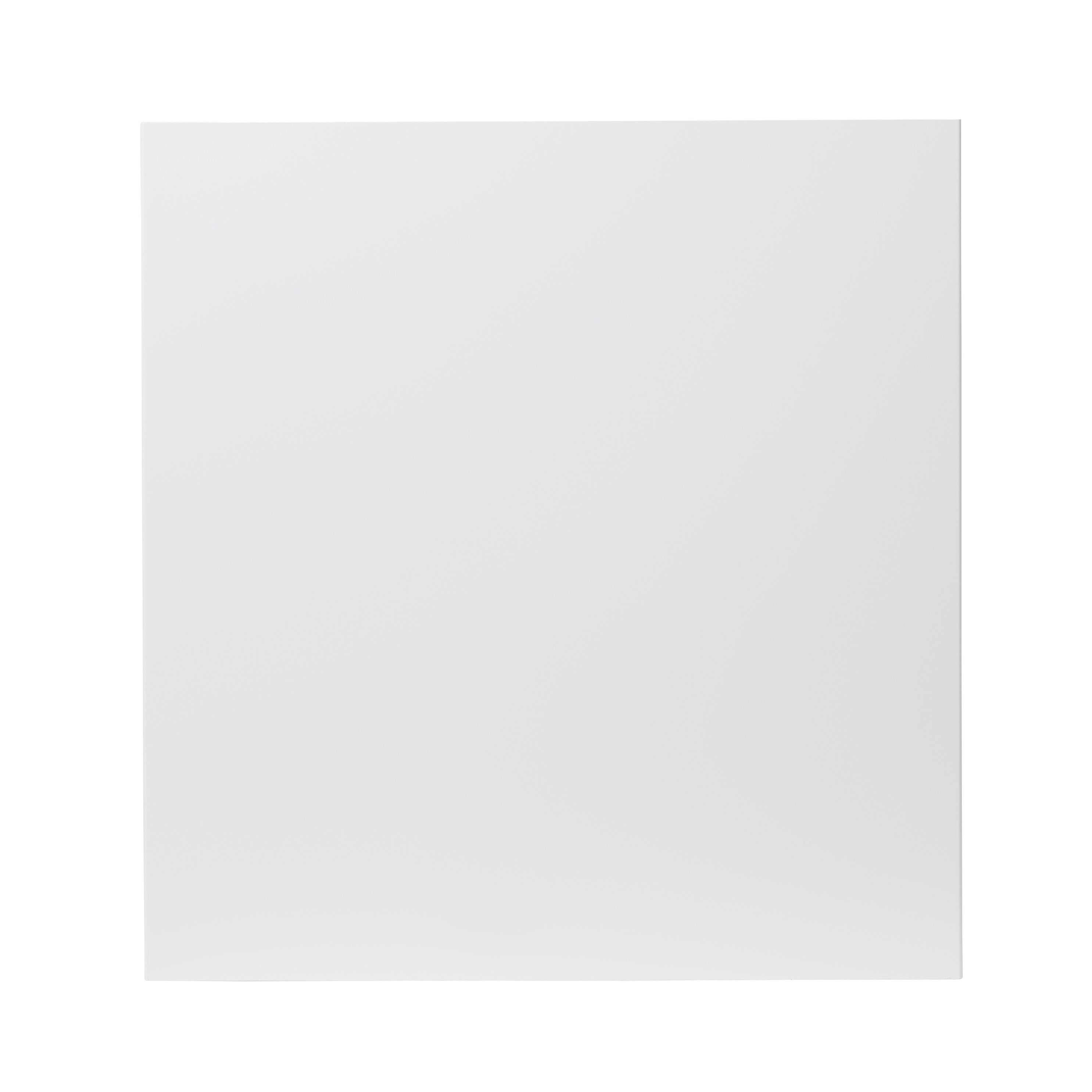 GoodHome Stevia Gloss white Slab Appliance Cabinet door (W)600mm (H)626mm (T)18mm
