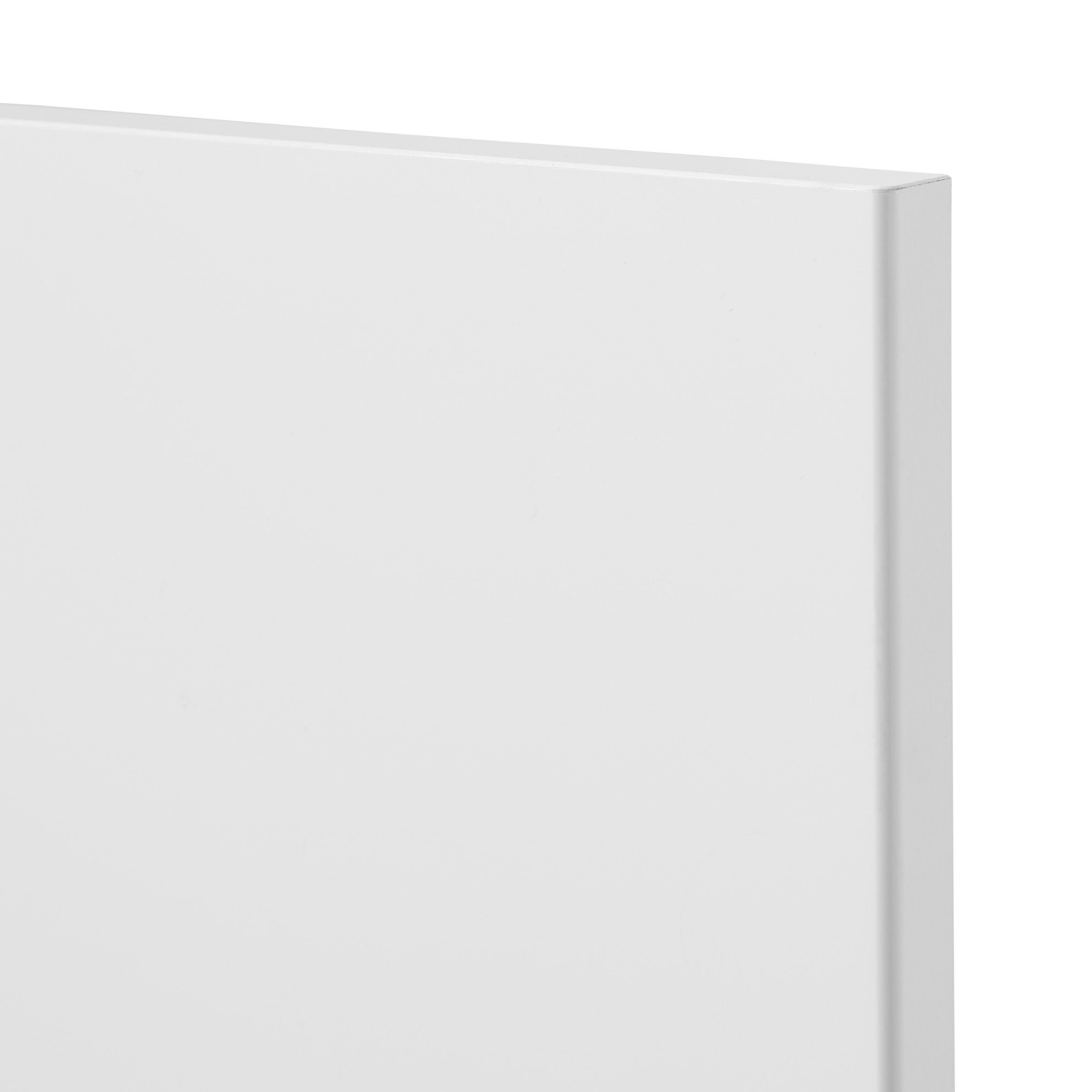 GoodHome Stevia Gloss white Slab Appliance Cabinet door (W)600mm (H)687mm (T)18mm