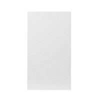 GoodHome Stevia Gloss white slab Cabinet door (H)715mm (T)18mm
