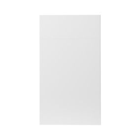 GoodHome Stevia Gloss white slab Cabinet door, (W)400mm (H)715mm (T)18mm