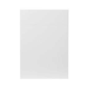 GoodHome Stevia Gloss white slab Cabinet door, (W)500mm (H)715mm (T)18mm