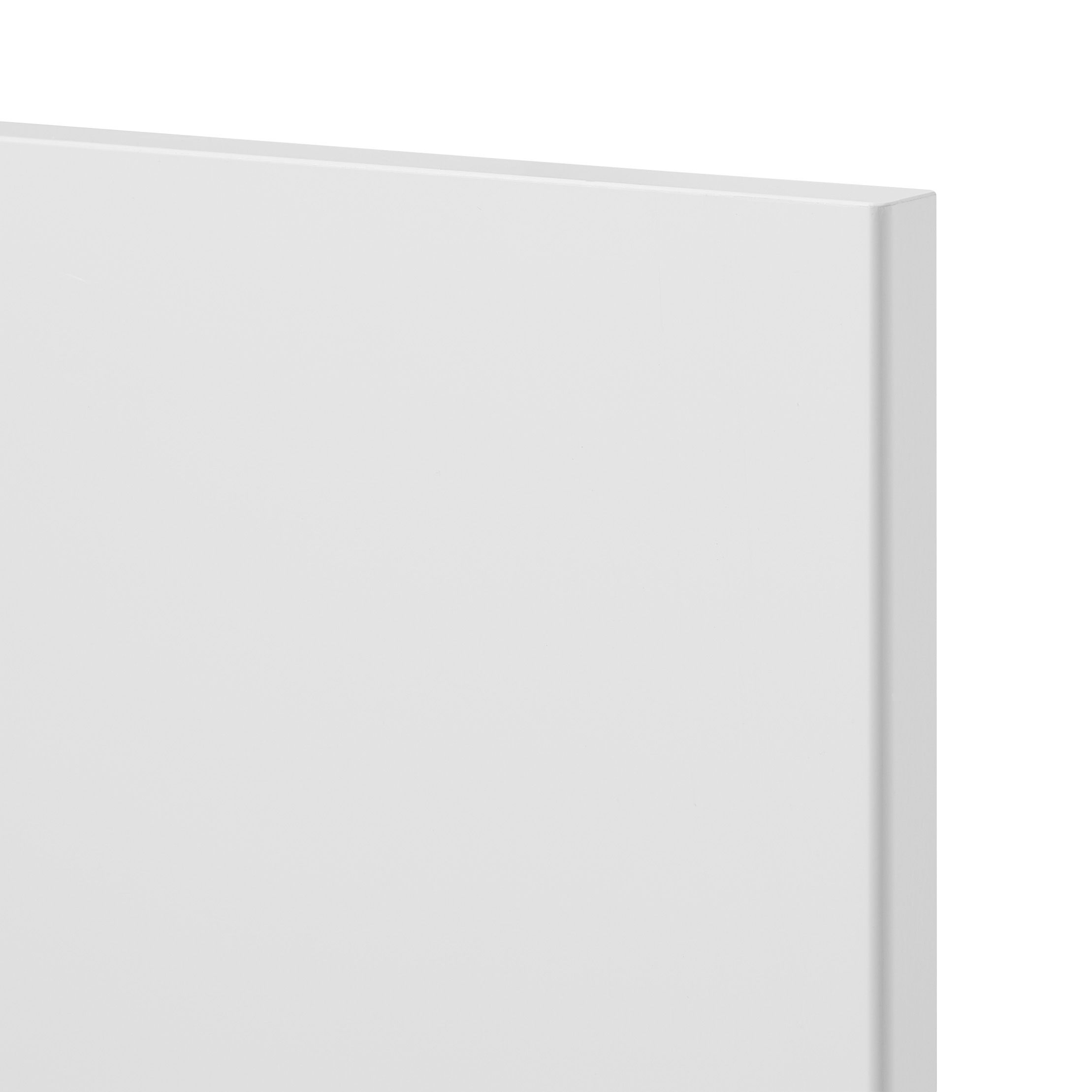 GoodHome Stevia Gloss white Slab Door & drawer 400mm