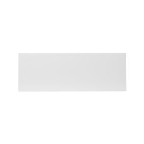 GoodHome Stevia Gloss white slab Drawer front, bridging door & bi fold door, (W)1000mm (H)356mm (T)18mm