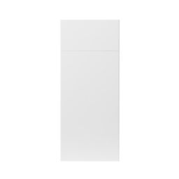 GoodHome Stevia Gloss white slab Drawerline door & drawer front, (W)300mm