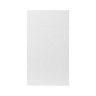 GoodHome Stevia Gloss white slab Drawerline door & drawer front, (W)400mm