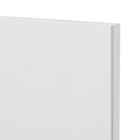 GoodHome Stevia Gloss white slab Highline Cabinet door (W)300mm (T)18mm