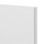 GoodHome Stevia Gloss white slab Larder Cabinet door (W)300mm (H)1287mm (T)18mm