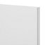 GoodHome Stevia Gloss white slab Larder Cabinet door (W)500mm (H)1287mm (T)18mm
