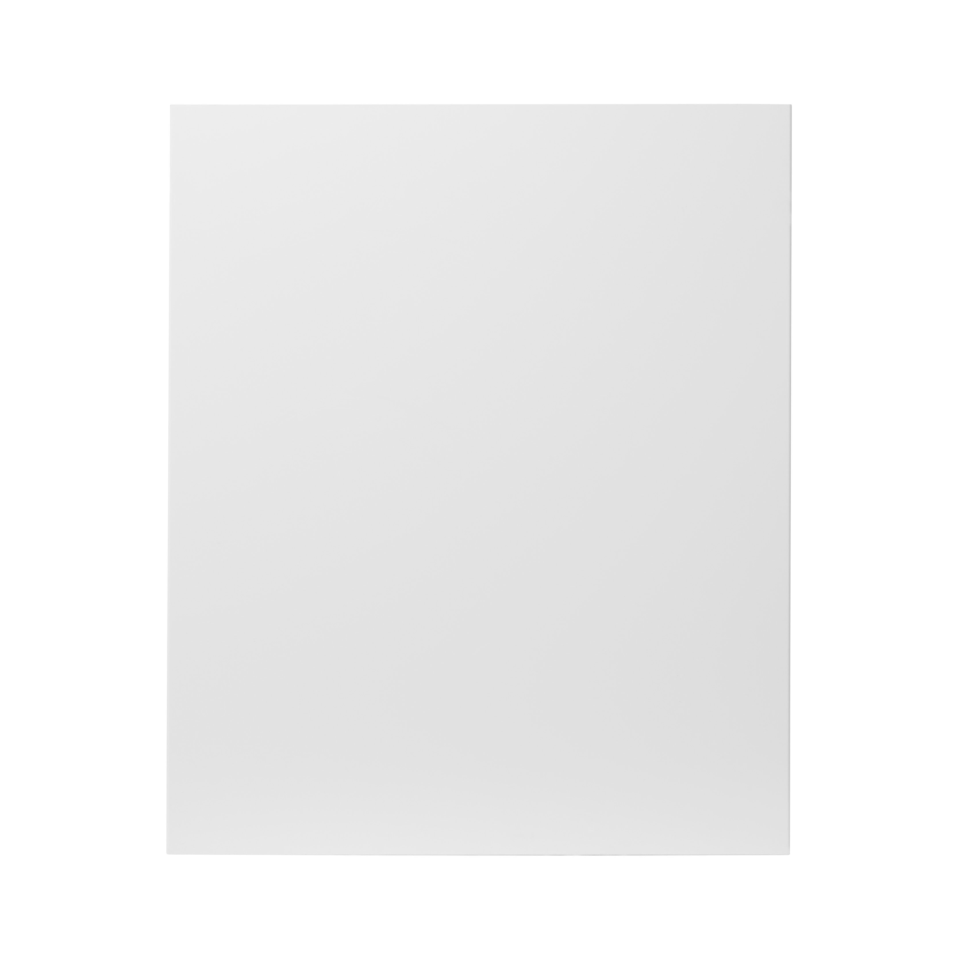 GoodHome Stevia Gloss white Slab Tall appliance Cabinet door (W)600mm (H)723mm (T)18mm