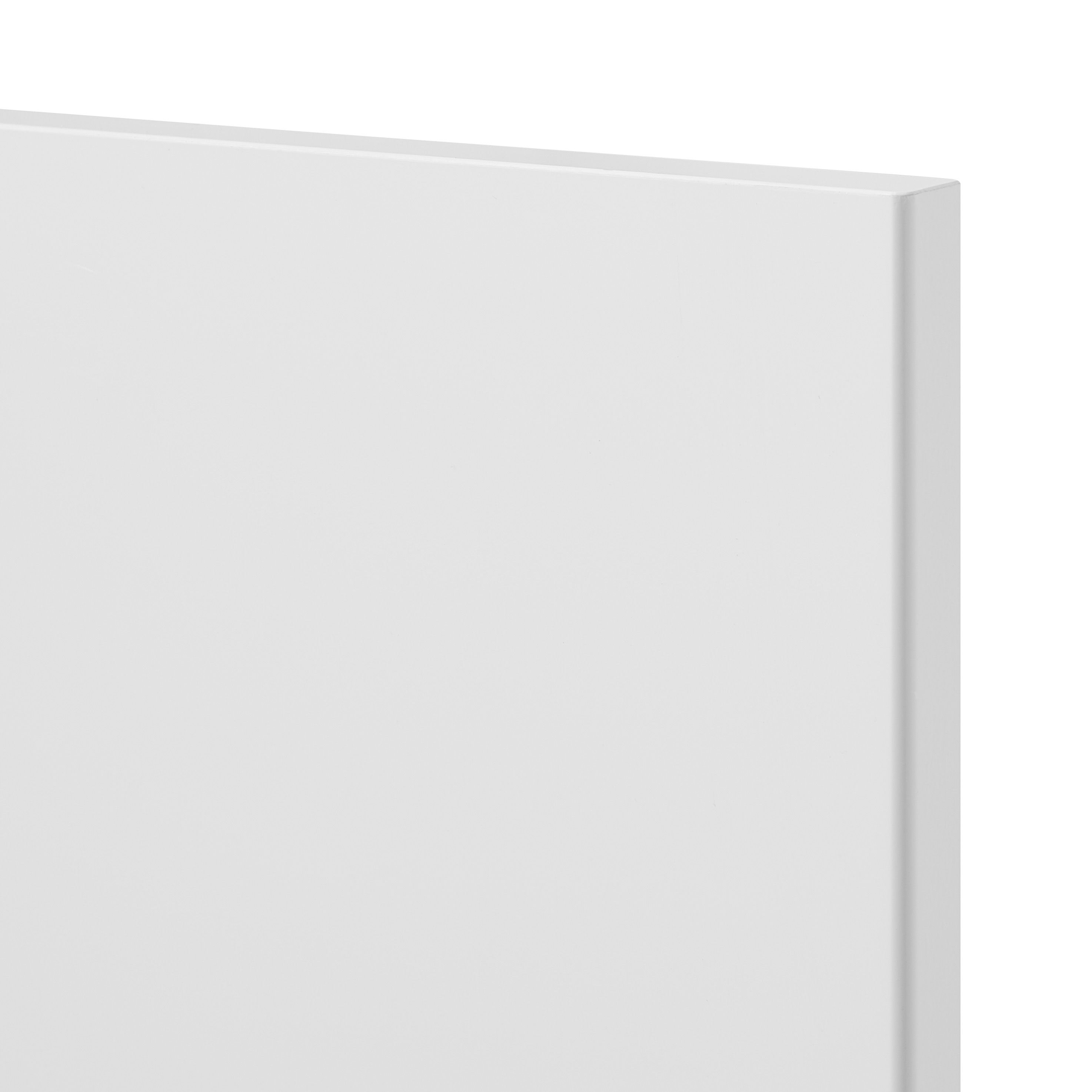GoodHome Stevia Gloss white slab Tall larder Cabinet door (W)300mm (H)1467mm (T)18mm