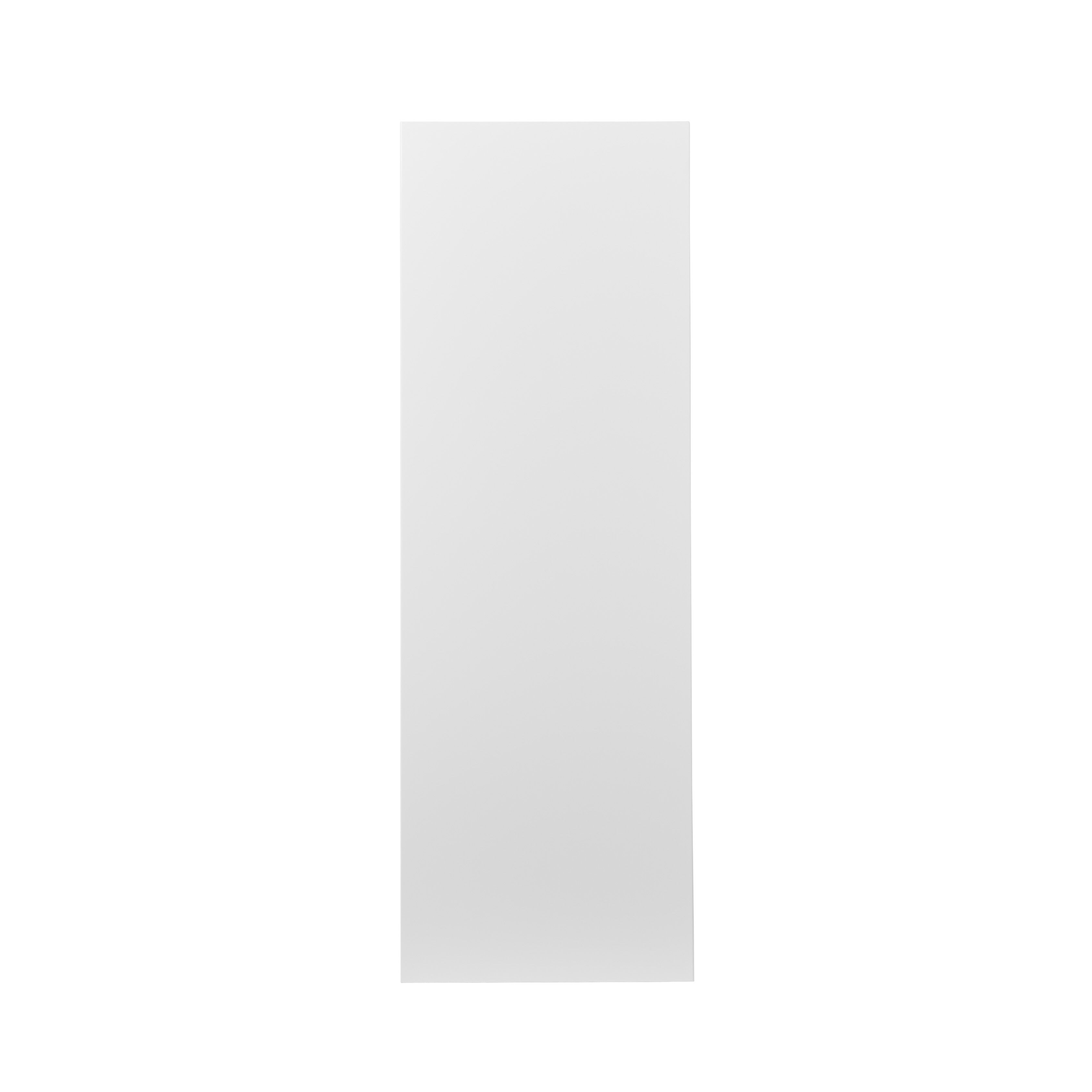 GoodHome Stevia Gloss white Slab Tall larder Cabinet door (W)500mm (H)1467mm (T)18mm