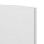 GoodHome Stevia Gloss white slab Tall wall Cabinet door (W)500mm (H)895mm (T)18mm