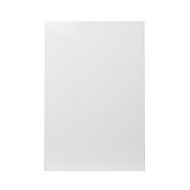 GoodHome Stevia Gloss white slab Tall wall Cabinet door (W)600mm (T)18mm