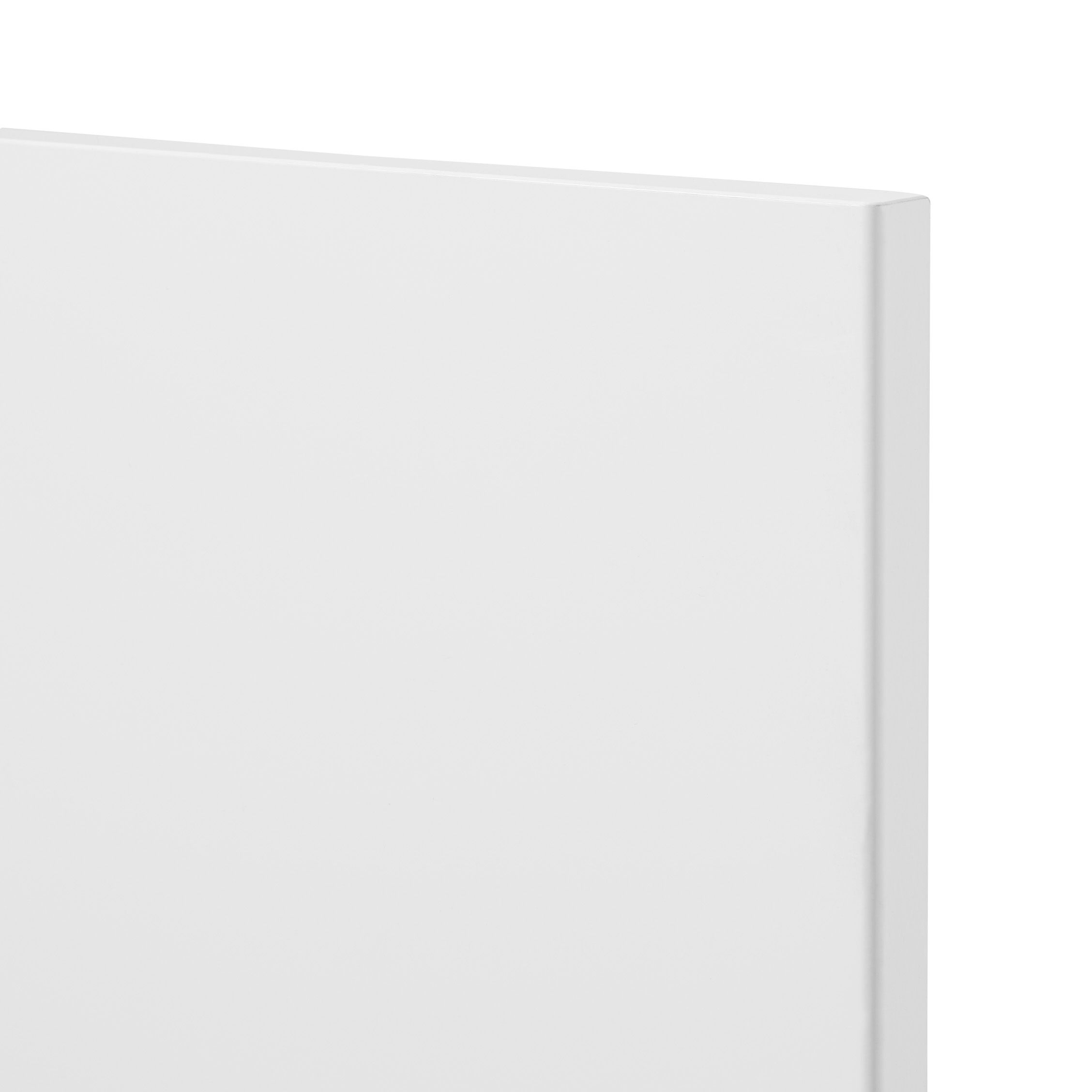 GoodHome Stevia Gloss white Tall appliance Cabinet door (W)600mm (H)723mm (T)18mm
