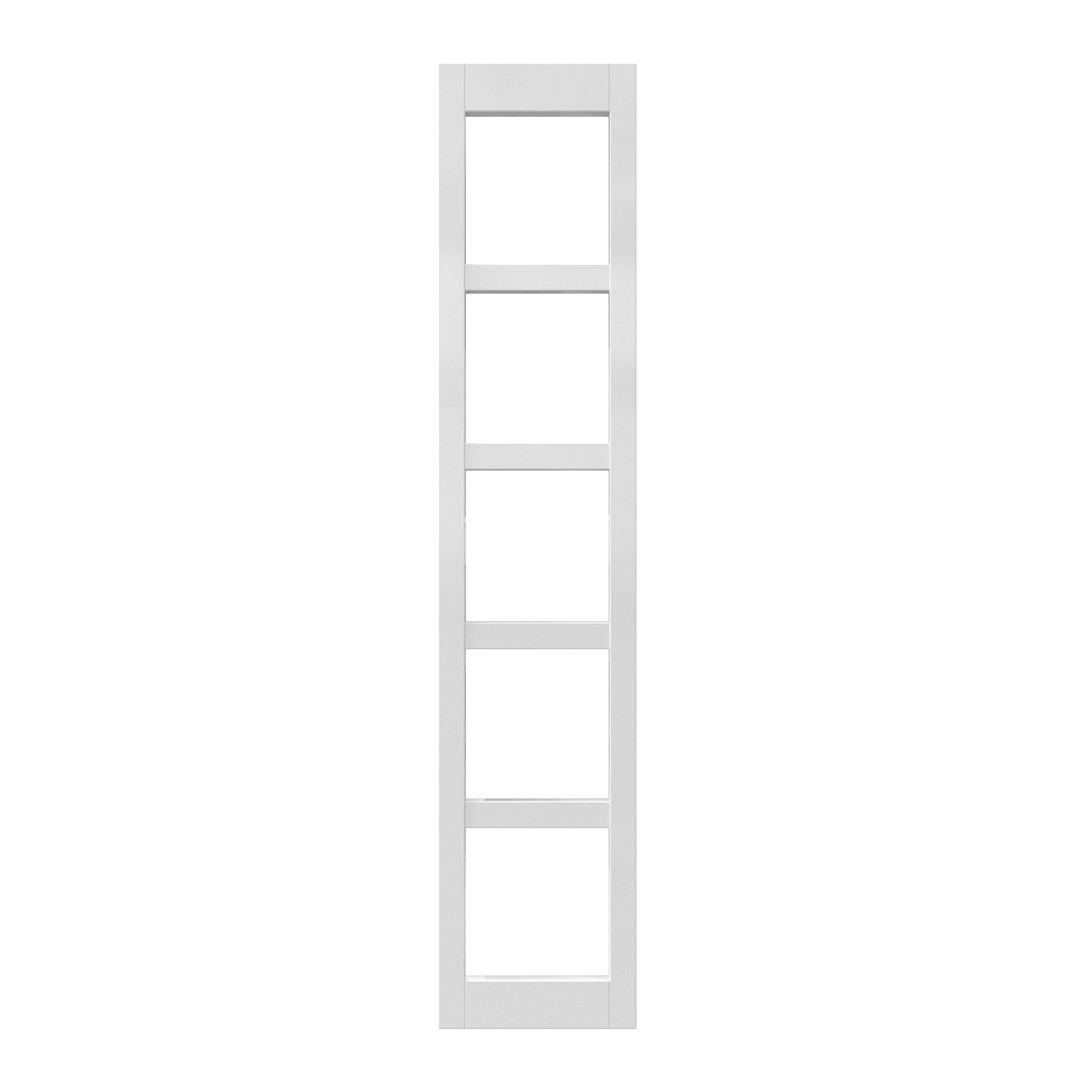 GoodHome Stevia Gloss White Wine rack fascia, (H)715mm (W)147mm DIY