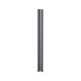 GoodHome Stevia Innovo handleless gloss anthracite slab Gloss anthracite Standard Corner post, (W)34mm (L)895mm