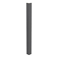 GoodHome Stevia Innovo handleless gloss anthracite slab Standard Corner post, (W)48mm (H)715mm