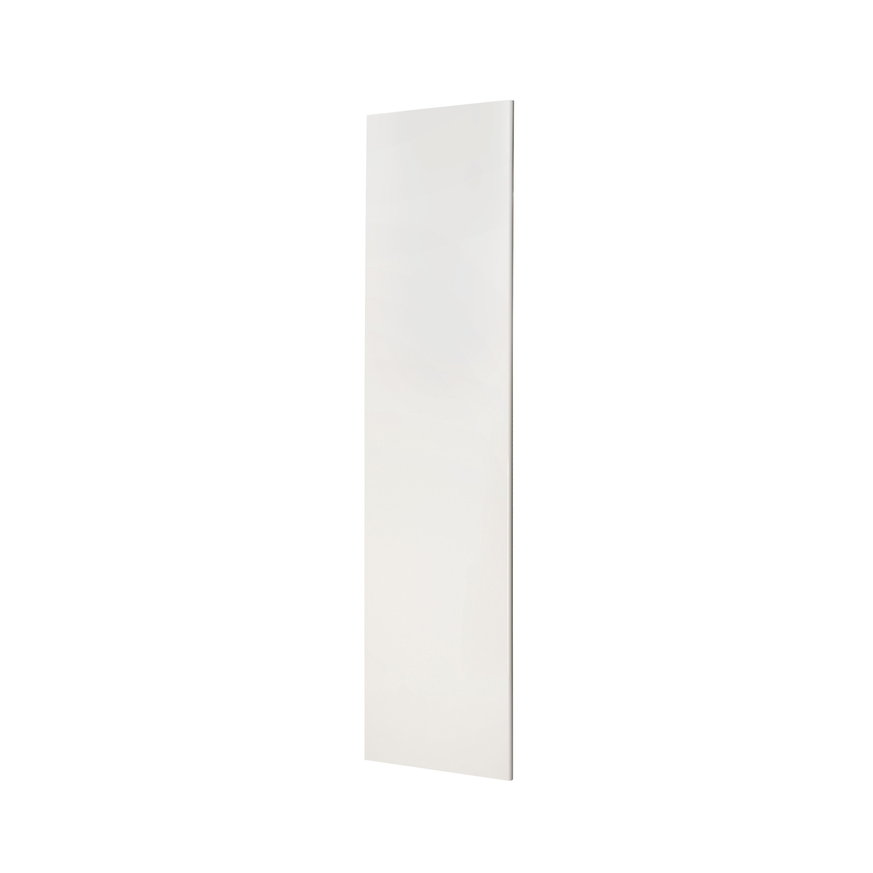 GoodHome Stevia Innovo handleless gloss cream slab Blanking panel (H)2400mm (W)640mm