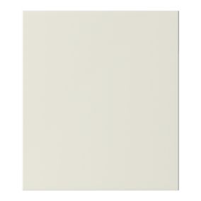 GoodHome Stevia Innovo handleless gloss cream slab Drawer front, bridging door & bi fold door, (W)300mm