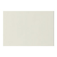 GoodHome Stevia Innovo handleless gloss cream slab Drawer front, bridging door & bi fold door, (W)500mm