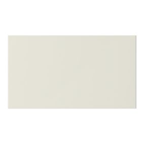 GoodHome Stevia Innovo handleless gloss cream slab Drawer front, bridging door & bi fold door, (W)600mm