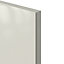GoodHome Stevia Innovo handleless gloss cream slab Drawer front, bridging door & bi fold door, (W)800mm