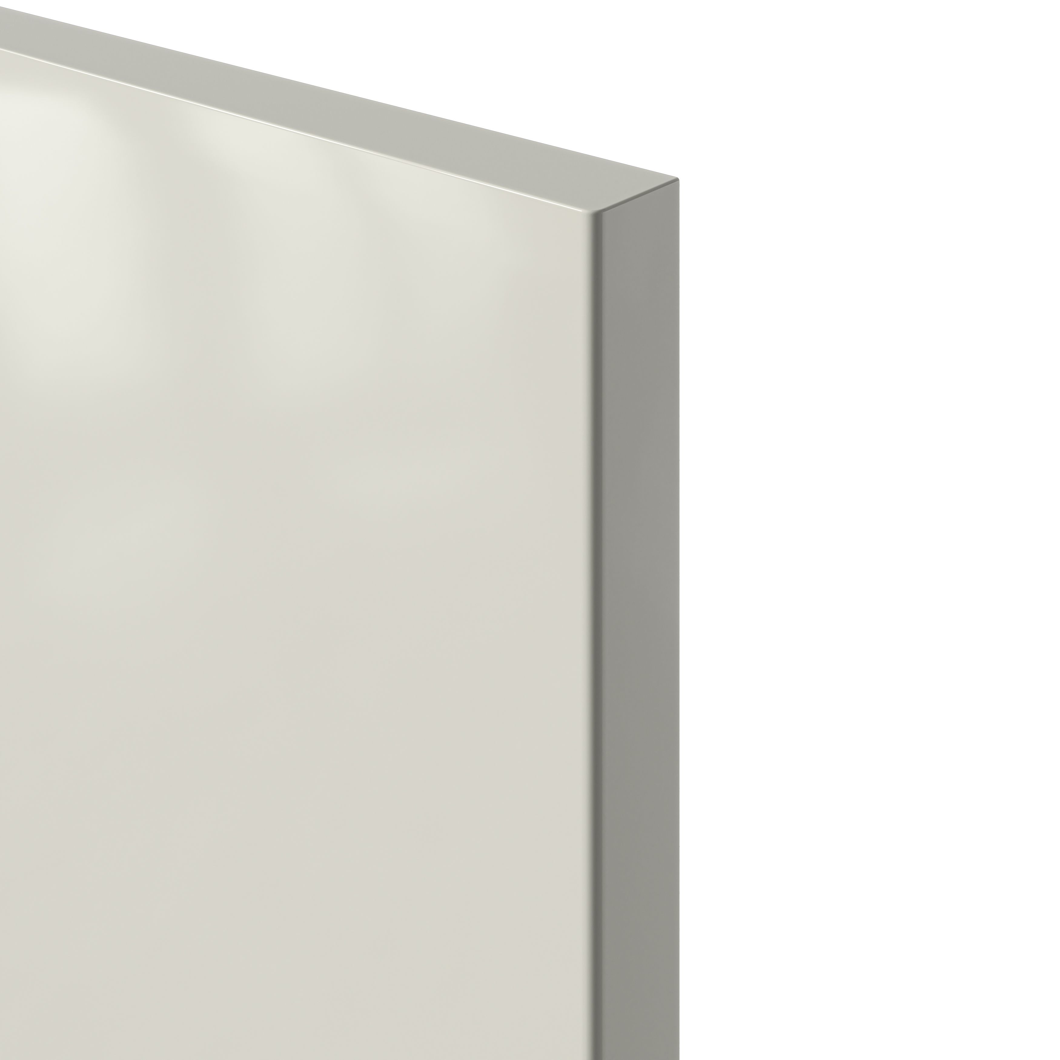 GoodHome Stevia Innovo handleless Gloss cream Slab Drawer front (H)340mm (W)997mm (T)18mm