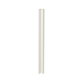 GoodHome Stevia Innovo handleless gloss cream slab Standard Corner post, (W)34mm (H)895mm