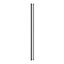GoodHome Stevia Innovo handleless gloss light grey slab Standard Corner post, (W)34mm (H)895mm