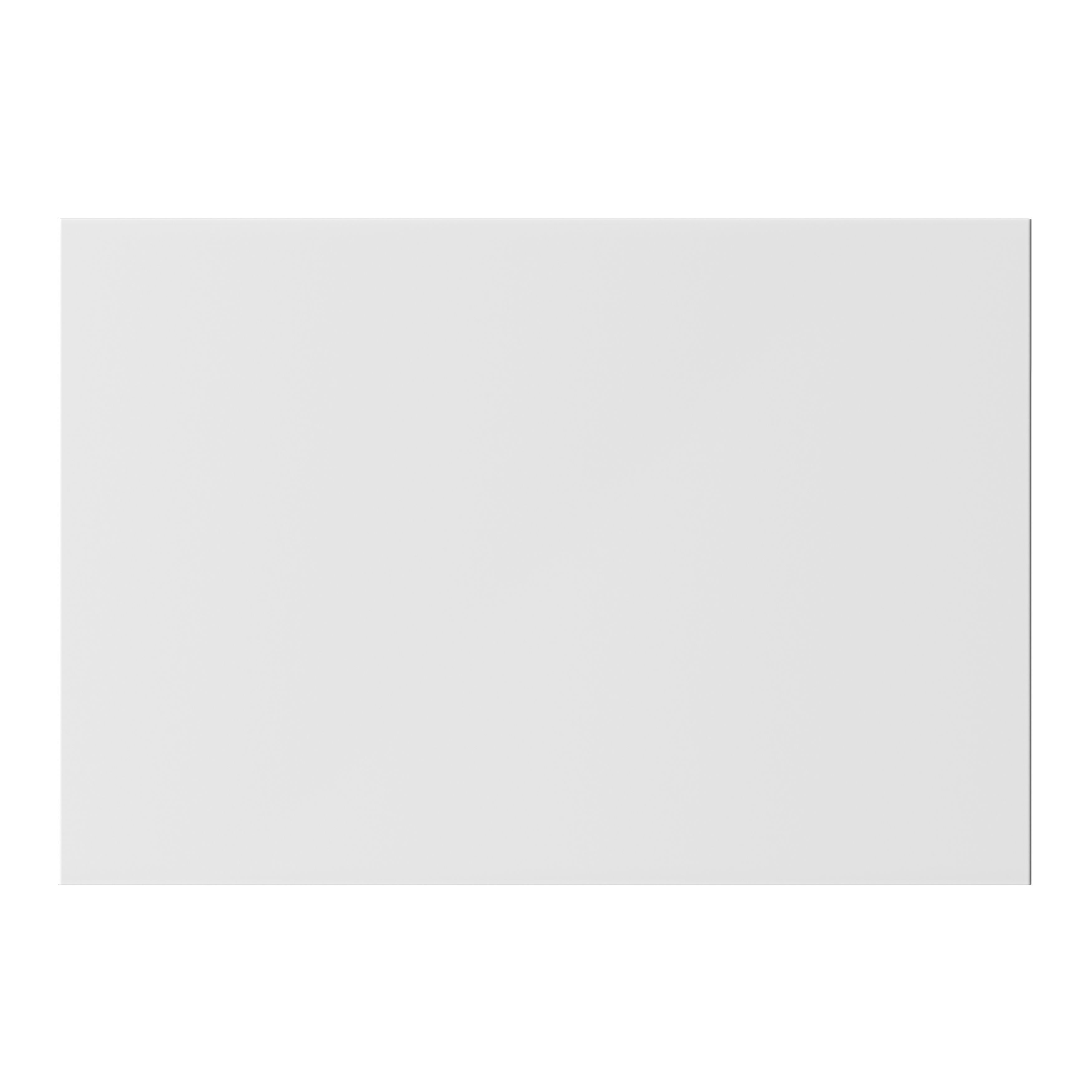 GoodHome Stevia Innovo handleless Gloss white Slab 2 drawer front, Pack of 2 (H)340mm (W)497mm (T)18mm