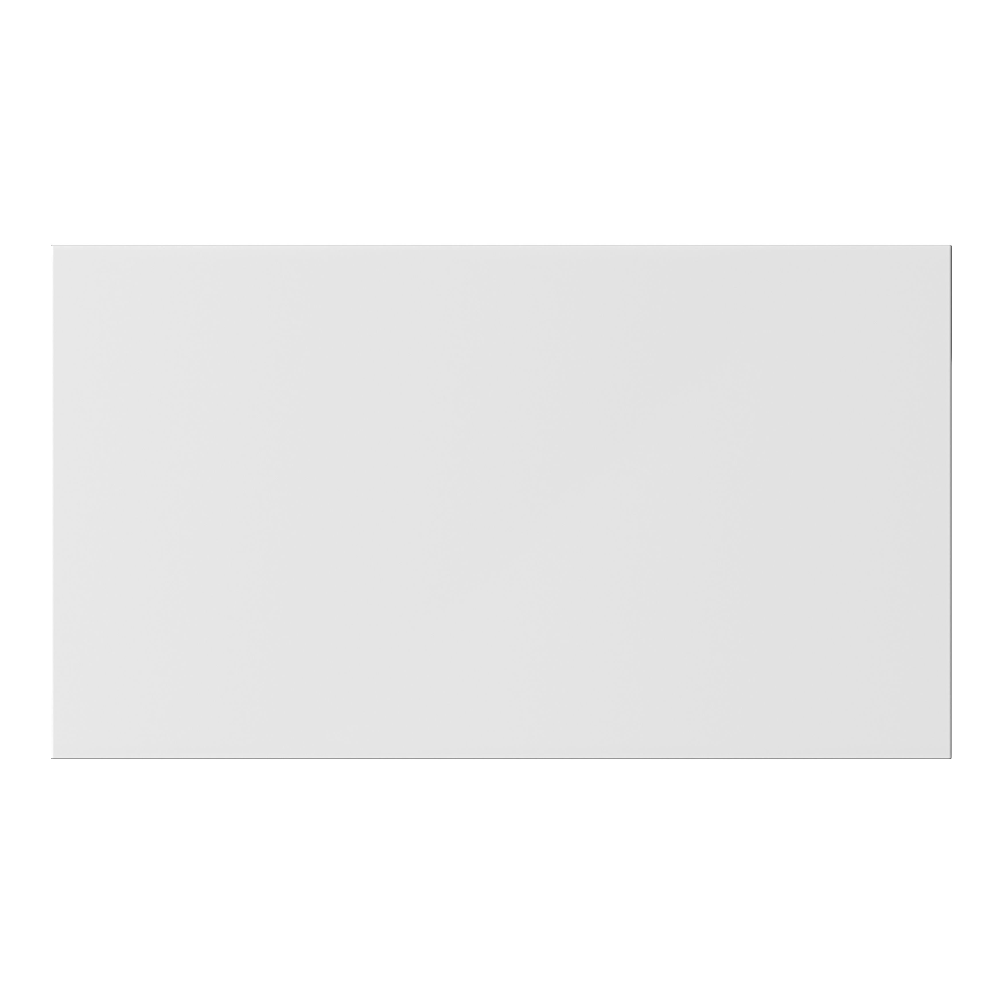 GoodHome Stevia Innovo handleless Gloss white Slab 2 drawer front, Pack of 2 (H)340mm (W)597mm (T)18mm