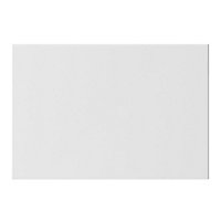 GoodHome Stevia Innovo handleless gloss white slab Drawer front, bridging door & bi fold door, (W)500mm (H)340mm (T)18mm