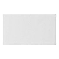GoodHome Stevia Innovo handleless gloss white slab Drawer front, bridging door & bi fold door, (W)600mm (H)340mm (T)18mm