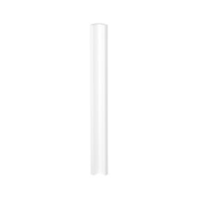 GoodHome Stevia Innovo handleless gloss white slab Standard Corner post, (W)34mm (H)715mm