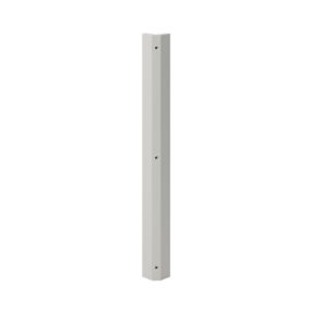 GoodHome Stevia Innovo handleless matt grey slab Matt grey Standard Corner post, (W)34mm (L)715mm