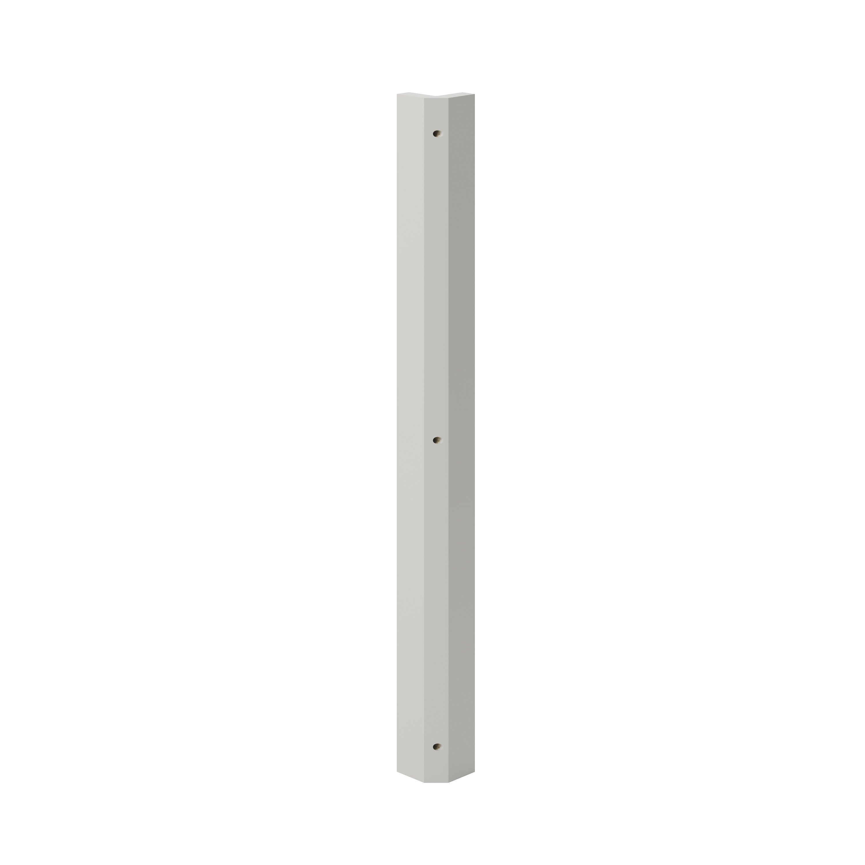 GoodHome Stevia Innovo handleless Matt grey Standard Corner post, (W)34mm (L)715mm