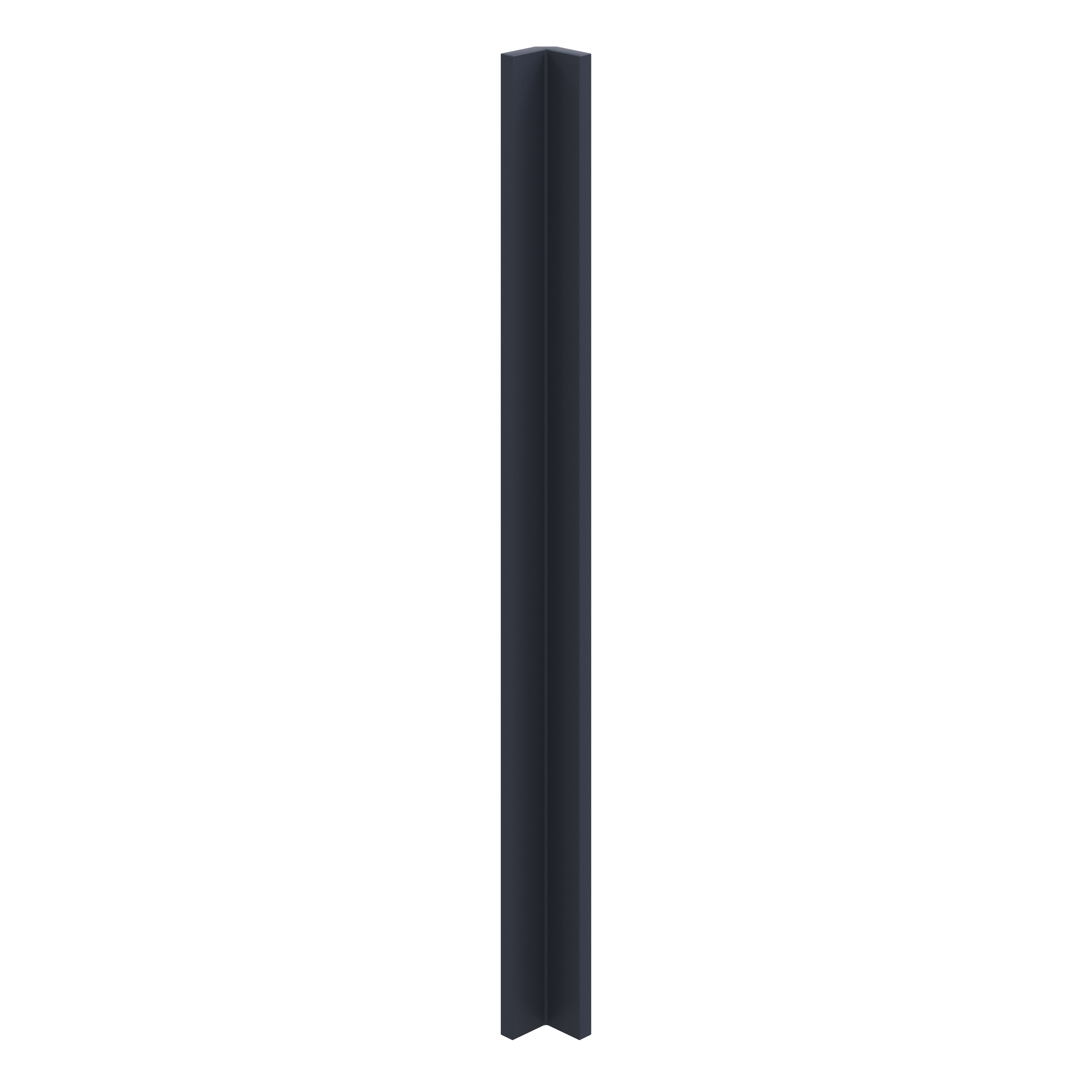 GoodHome Stevia Innovo handleless Matt midnight blue Standard Corner post, (W)34mm (L)895mm
