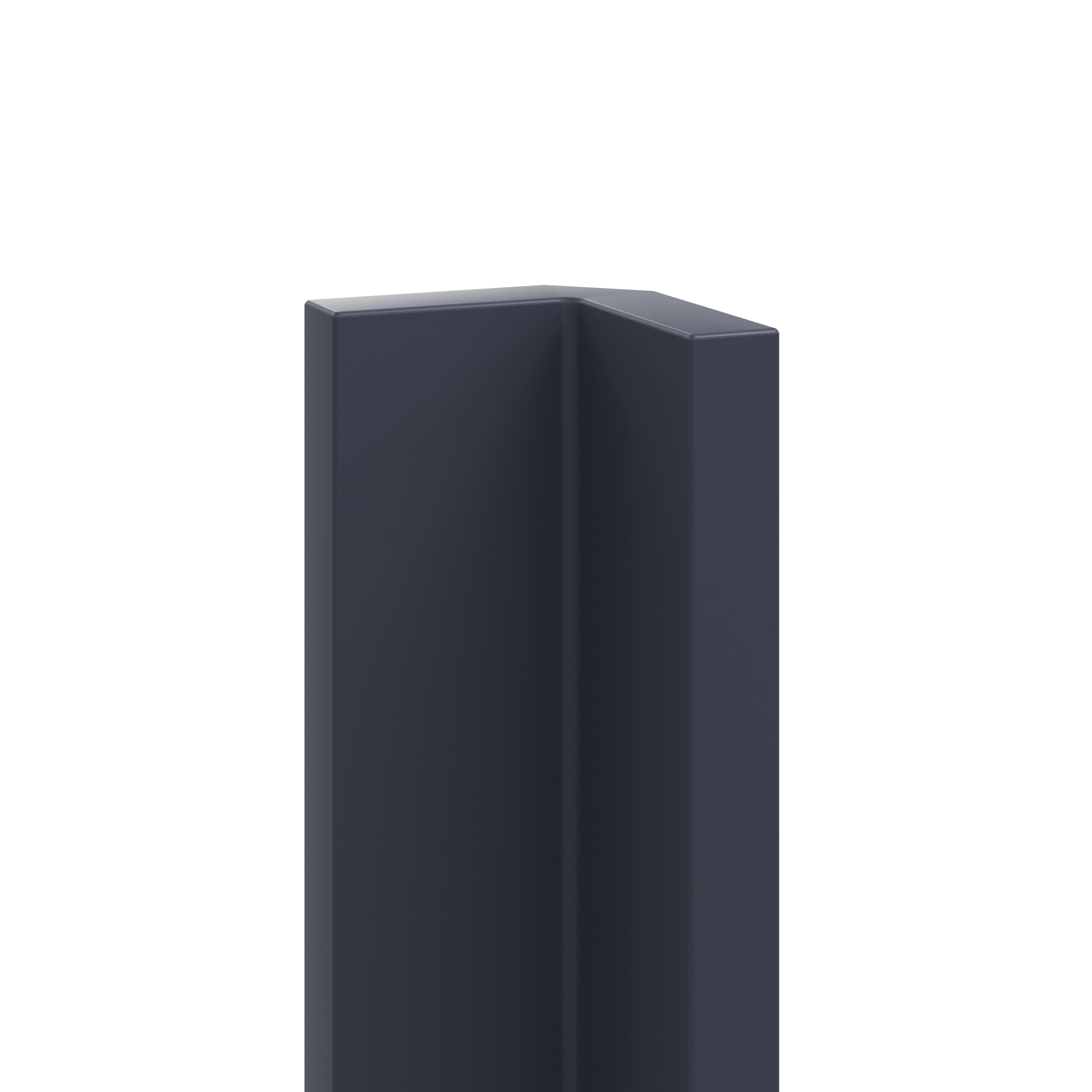 GoodHome Stevia Innovo handleless Matt midnight blue Standard Corner post, (W)34mm (L)895mm