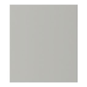 GoodHome Stevia Innovo handleless matt pewter grey slab Drawer front, bridging door & bi fold door, (W)300mm (H)340mm (T)18mm