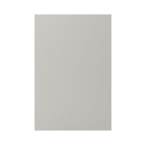 GoodHome Stevia Innovo handleless matt pewter grey slab Standard Clad on end panel (H)934mm (W)640mm