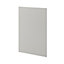 GoodHome Stevia Innovo handleless matt pewter grey slab Standard Clad on end panel (H)934mm (W)640mm