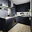 GoodHome Stevia Matt blue slab Base Kitchen cabinet (W)1000mm (H)720mm