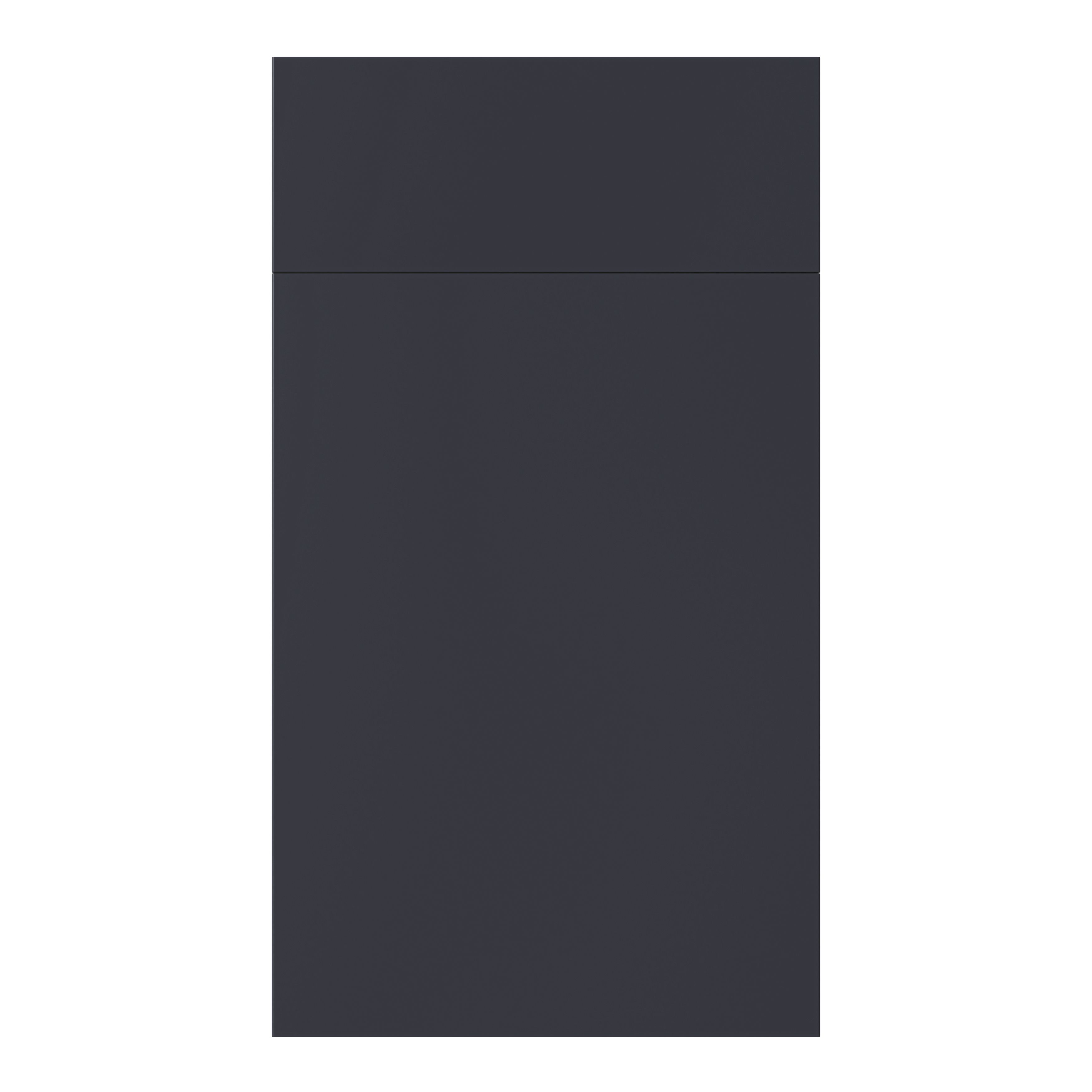 GoodHome Stevia Matt blue Slab Door & drawer 400mm